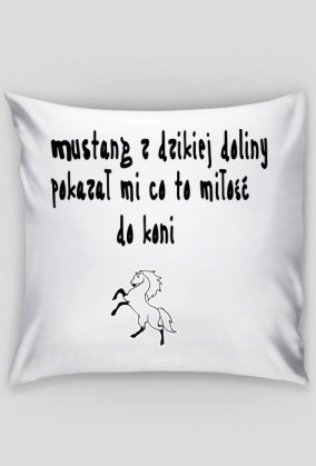 Mustangowa poduszka xd
