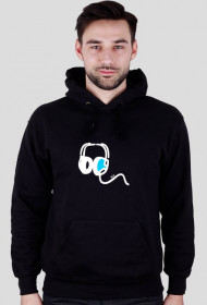 Bluza męska - czarna - Headphones