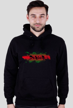 Bluza męska z kapturem - czarna - DeXteR Splash