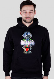 Bluza męska z kapturem - czarna - DeXteR Moto