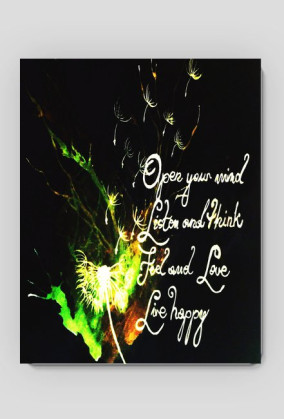 Podkładka Live Happy Black