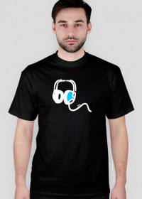 Koszulka męska - czarna - DeXteR Headphones