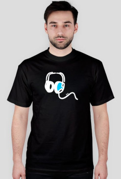 Koszulka męska - czarna - DeXteR Headphones