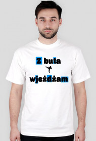 Koszulka męska - biała - Z buta