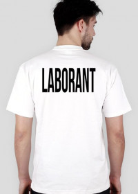 Koszulka męska - biała - DeXteR Laborant
