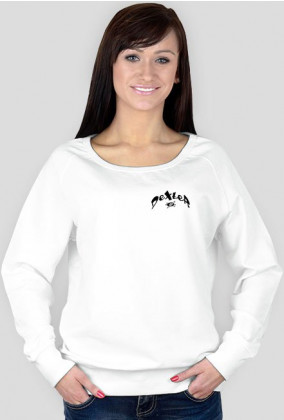 Bluza damska - biała - DeXteR Logo Small
