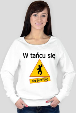 Bluza damska - biała - DeXteR w tańcu