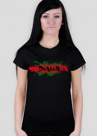 Koszulka damska - czarna - DeXteR Splash