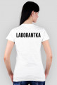 Koszulka damska - biała - DeXteR Logo Small - LABORANTKA