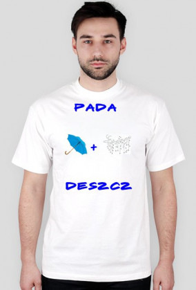 Pada Deszcz - T-SHIRT biały