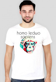 Homo ledwo sapiens koszulka męska