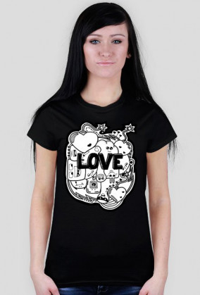 "Love" - Koszulka Doodles