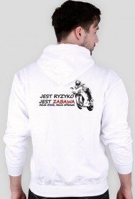 Bluza męska - biała - Ryzyko