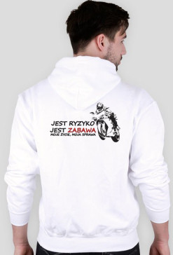 Bluza męska - biała - Ryzyko
