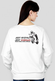 Bluza damska - biała - Ryzyko