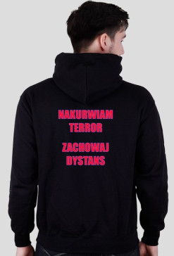 Bluza męska - czarna - Nakurwiam