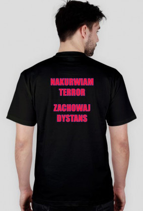 Koszulka męska - czarna - Nakurwiam