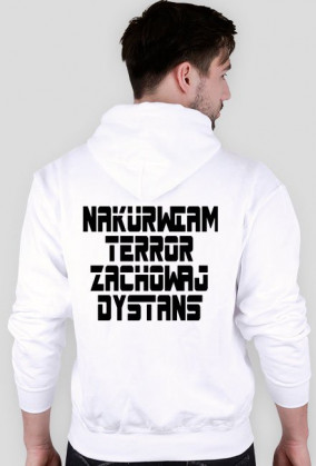 Bluza męska - biała - Nakurwiam vol. 2