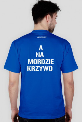 KOSZULKA "NA KOSZULCE "PROSTO" A NA MORDZIE KRZYWO"