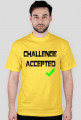 Koszulka Challenge Accepted (CZARNY)