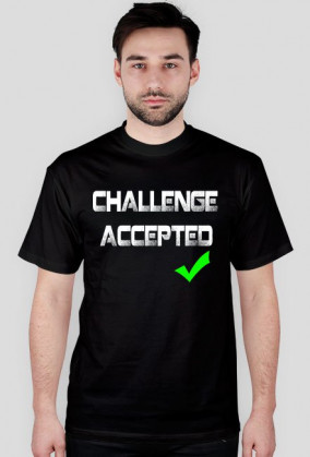 Koszulka Challenge Accepted (BIAŁY)
