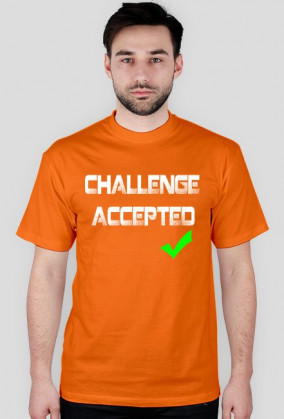 Koszulka Challenge Accepted (BIAŁY)
