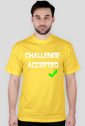 Koszulka Challenge Accepted (BIAŁY)