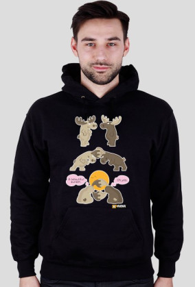 Bluza z kapturem - Zachód słońca. Pada