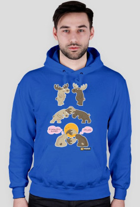 Bluza z kapturem - Zachód słońca. Pada