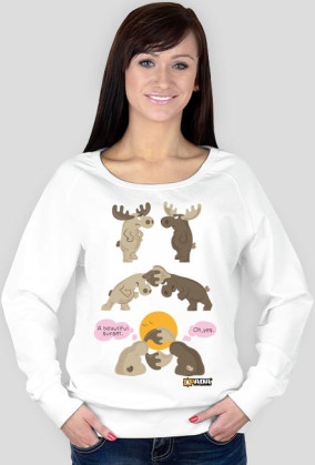 Bluza damska - Zachód słońca. Pada