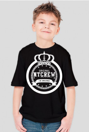 ntCREW Original | Koszulka czarna | Dziecięca
