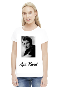 Ayn Rand - damska koszulka różne kolory