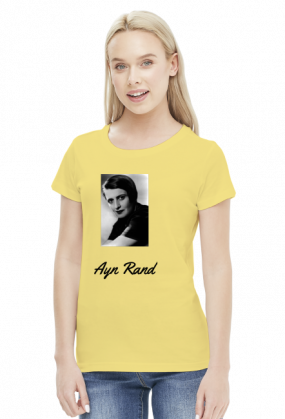 Ayn Rand - damska koszulka różne kolory