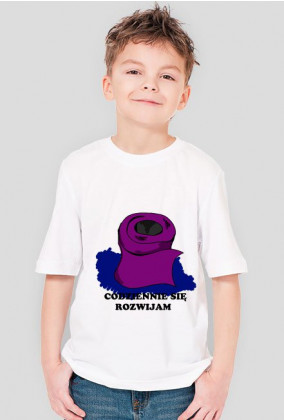 Codziennie się rozwijam - koszulka dziecięca dla chłopca