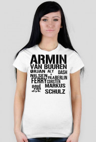 armin, orjan, aly&fila, dash berlin, ferry, paul, markus - koszulka damska
