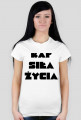 Koszulka *Biała* "Rap Siłą Życia" Women