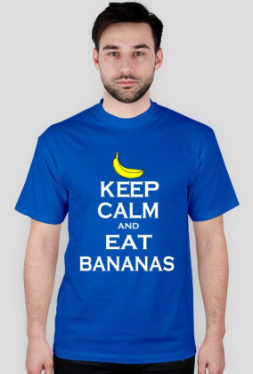 KEEP CALM.Bananas.Niebieska