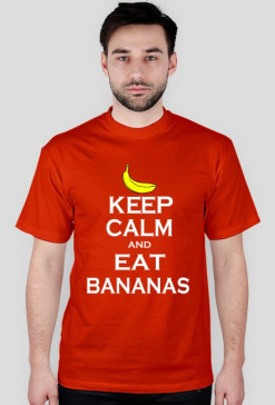 KEEP CALM.Bananas.Czerwona