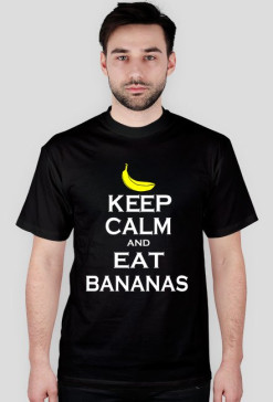 KEEP CALM.Bananas.Czarna