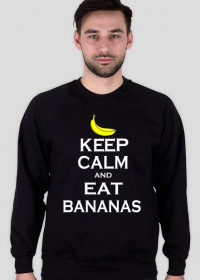 KEEP CALM.Bananas.Czarna Bluza M