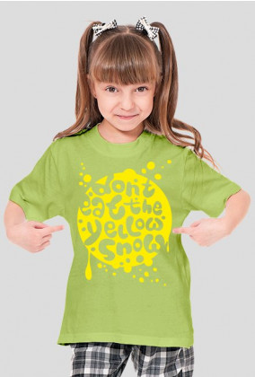 (Różne kolory!) Koszulka dla dziewczynki - DONT EAT YELLOW SNOW