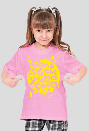 (Różne kolory!) Koszulka dla dziewczynki - DONT EAT YELLOW SNOW