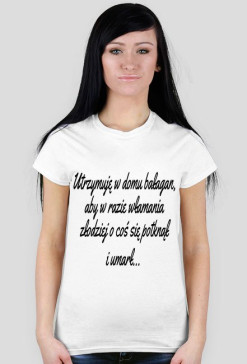 Utrzymuję w domu bałagan ...