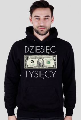 Bluza z kapturem DZIESIĘC TYSIĘCY black