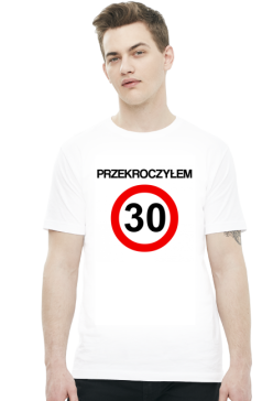 Koszulka na 30 urodziny biała