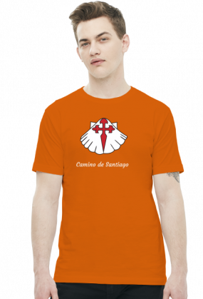 Koszulka Camino de Santiago- muszla z krzyżem