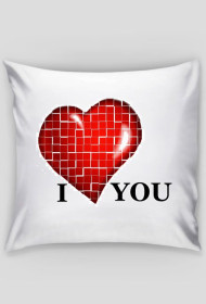 I Love You Poszewka - www.Pixelzone.pl