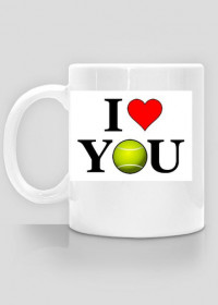 I Love Tenis Kubek - www.Pixelzone.pl