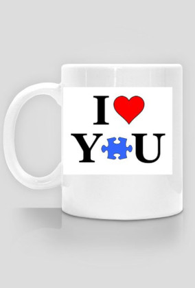 I Love Puzzle Kubek - www.Pixelzone.pl