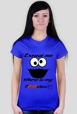Cookies Monster.Blue.T-Shirt.Women